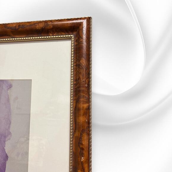 Dreaming Merrie Monarch Drawing Watercolor Art Signed Frame Hawaiian - Picture 7 of 10